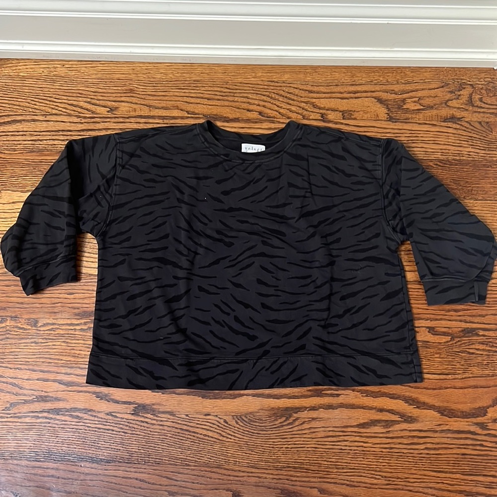 Velvet sweatshirt